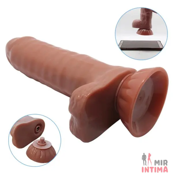 Реалистичный-женский-вибратор-Вибратор с подвижной структурой Beautiful Maddox 7,3'' - 8