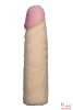 Насадка для страпона телесная EGZO Ciberskin, 18x4,2 см, киберкожа