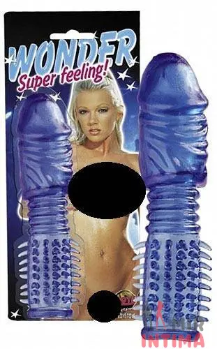 Удлиняющая насадка на пенис Super Wonder, 14 см Удлиняющая насадка на пенис Super Wonder, 14 см