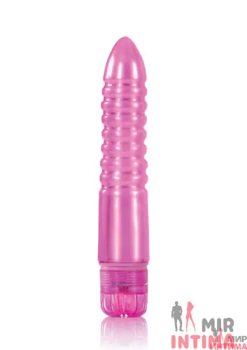 MI18162Pink-Классический-женский-вибратор Классический-женский-вибратор-Вибратор с рельефом Lollies Tootsie, 15,7х2,7 см