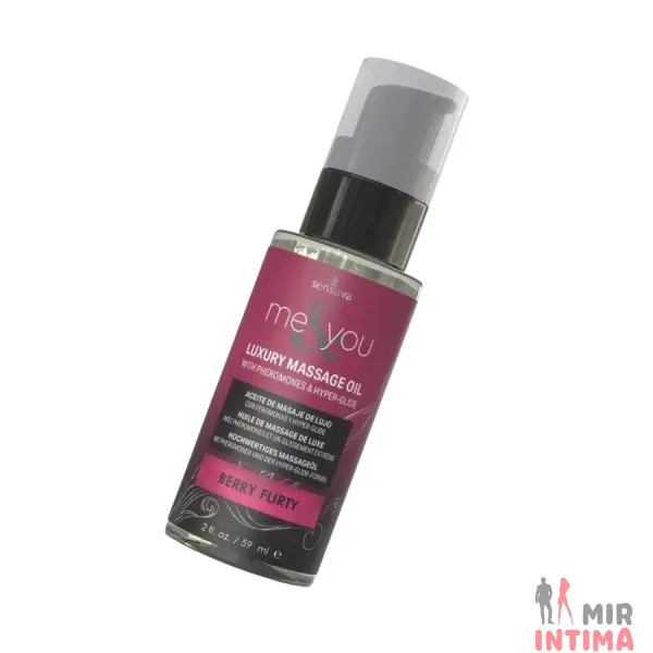 Массажное масло Sensuva Me&You - Berry Flirty (Wild Berries) 59 мл - 2
