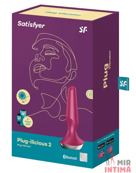 Анальная смарт-вибропробка Satisfyer Plug-ilicious 2, 10х3 см - 4 Анальная смарт-вибропробка Satisfyer Plug-ilicious 2, 10х3 см - 4