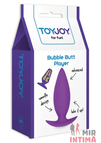 Анальная пробка Bubble Butt Player Advanced, 10х3 см