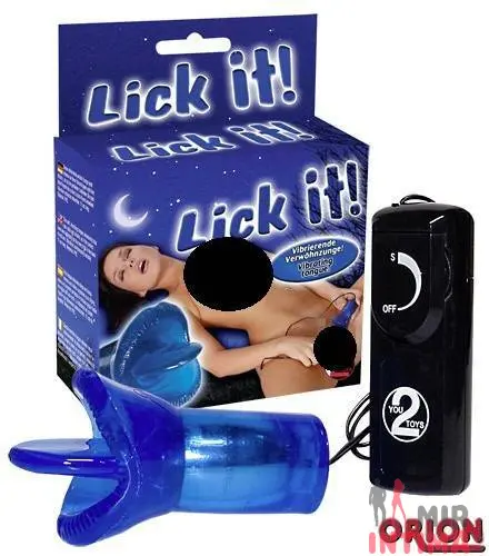 Вибратор, стимулятор клитора Lick It, гелевый