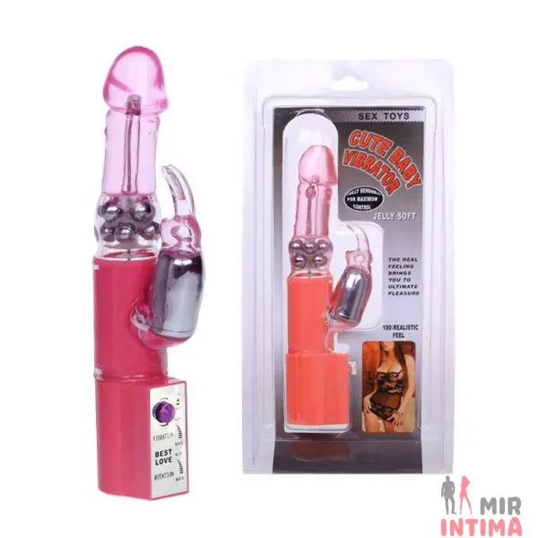 EGZ004107-Компьютерный-(Rabbit)-женский-вибратор - 3 Компьютерный-(Rabbit)-женский-вибратор-Вибратор с стимулятором клитора "Cute baby vibrator" - 3