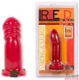Полый красный страпон Red Boy Line 6, 16х4,5 см