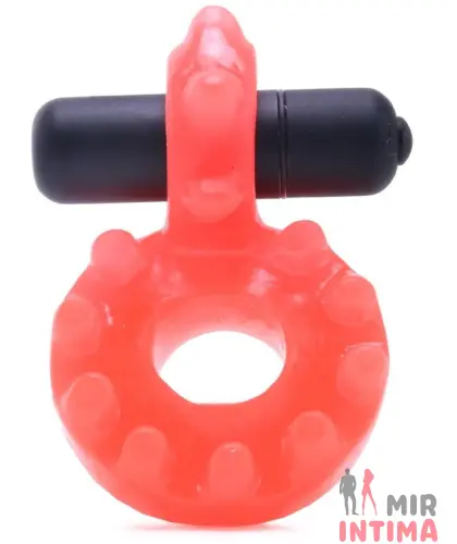 Эрекционное виброкольцо с подсветкой  Glo-Glo a Go-Go