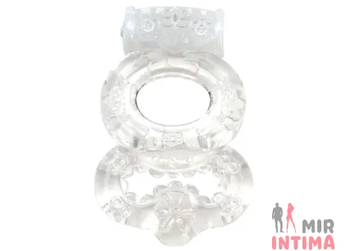 Эрекционное кольцо с вибрацией Climax® Gems™ Crystal Ring