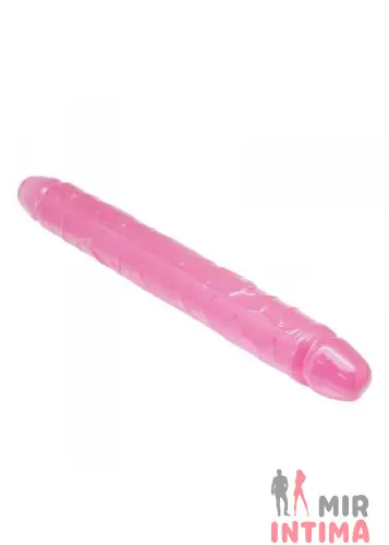 Гелевый двойной фаллос Dildo-SOLID DOUBLE DONG