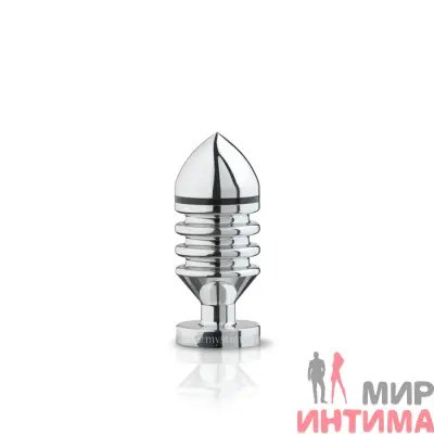 Mystim - Hector Helix Butt Plug S металлическая анальная пробка для электростимуляции