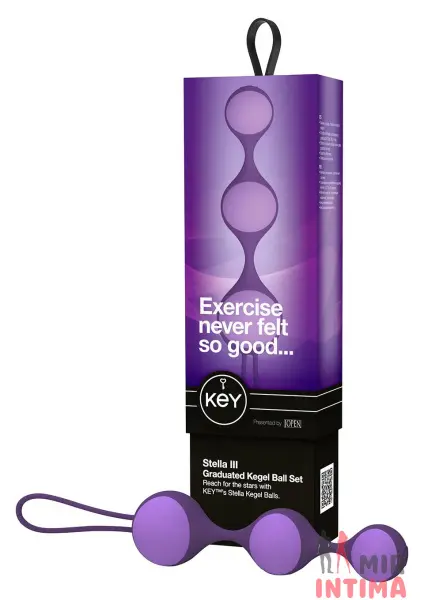 Вагинальные шарики Stella 3 Kegel Set, 3-4 см - 2
