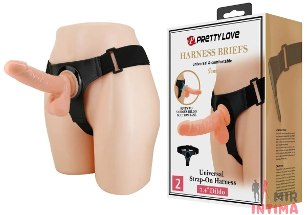 Женский страпон Pretty Love - HARNESS BRIEFS Tom - 1 Женский страпон Pretty Love - HARNESS BRIEFS Tom - 1