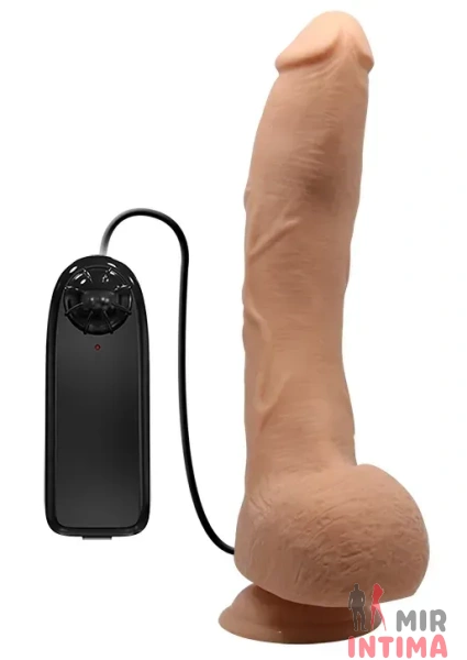Реалистичный-женский-вибратор-Вибратор на присоске Penis Vibration, 27Х5 см - 2
