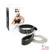Ошейник с поводком Art of Sex - Emoji Collar with Leash, экокожа - 2