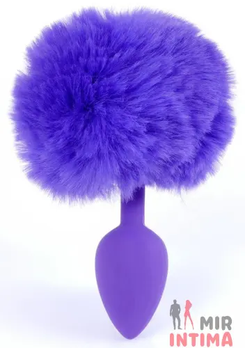 Силиконовая анальная пробка Bunny Tail, 6,5х2,7 см Силиконовая анальная пробка Bunny Tail, 6,5х2,7 см
