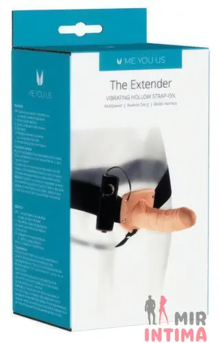 Фалопротез с вибрацией The Extender-On Kinx, 17х3,8 см