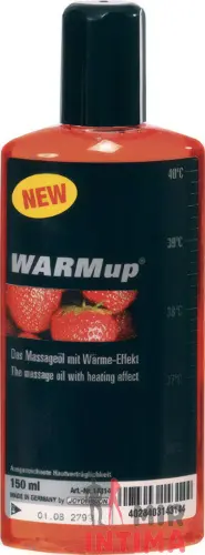 Согревающее массажное масло "WARMup", клубника, 150 мл