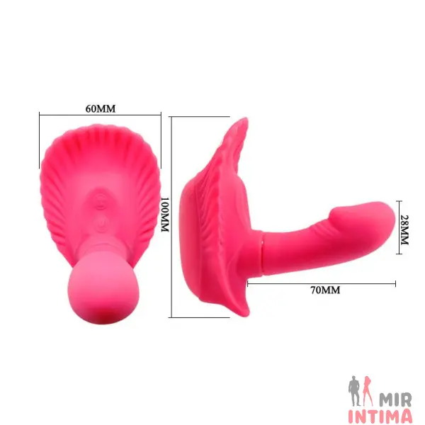 Стимулятор клитора + вагинальная пробка FANCY CLAMSHELL - 2