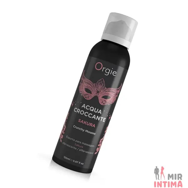 Увлажняющая массажная пенка Acqua Croccante Mousse Sakura, 150 мл - 3