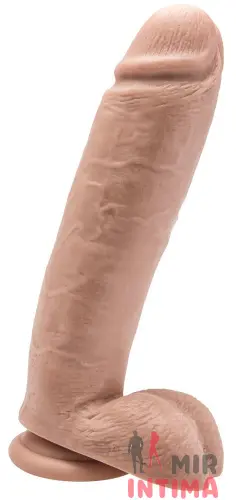 Реалистичный фаллоимитатор с мошонкой на присоске Get Real ToyJoy, 25,5х6,5 см