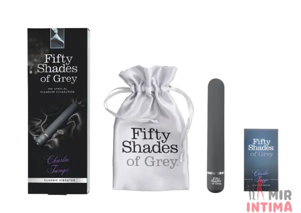 Гелевый-и-силиконовый-женский-вибратор-Вибратор классический Fifty Shades of Grey, Charlie Tango Classic, 18,5х2,7 см - 1