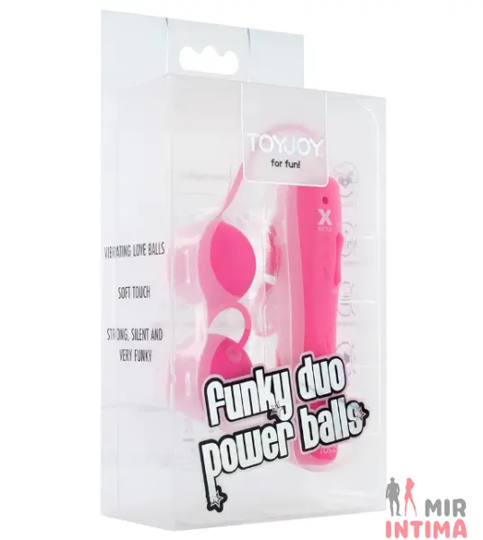 Вагинальные шарики Funky Duo Power Balls с вибрацией Вагинальные шарики Funky Duo Power Balls с вибрацией