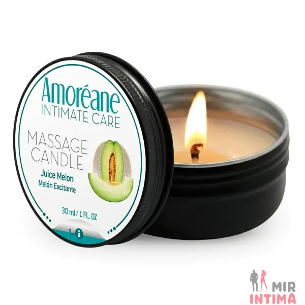 Массажная свеча Amoreane Juicy Melon, 30мл - 3