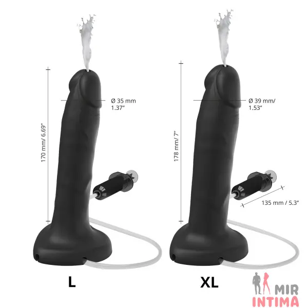 Кончающий фаллоимитатор Strap-On-Me SQUIRTING, размер L - 7