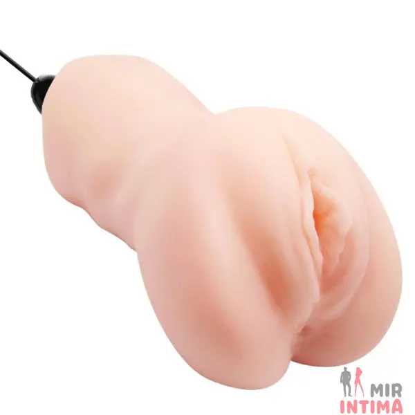 Мастурбатор с вибрацией CRAZY BULL - Realistic Pocket Pussy - 4