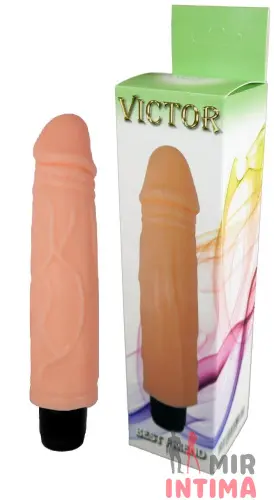 Реалистичный-женский-вибратор-Вибратор BOSS Cyberskin - VICTOR, 20х4,2 см