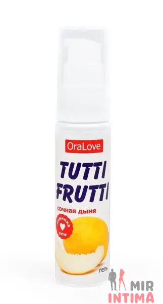 Tutti-frutti оральный лубрикант Сочная Дыня, 30 мл - 1 Tutti-frutti оральный лубрикант Сочная Дыня, 30 мл - 1