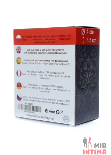Анальная пробка Bubble Plug Medium, 8,5х4 см - 6 Анальная пробка Bubble Plug Medium, 8,5х4 см - 6
