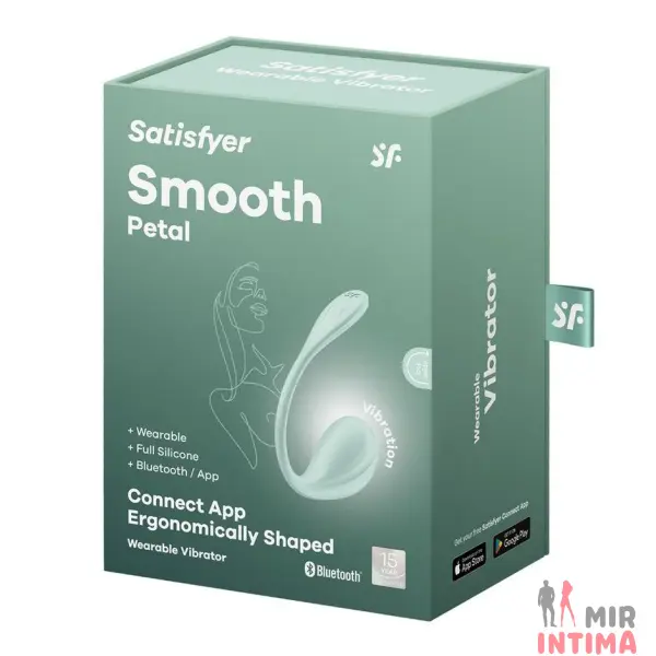 Смарт-виброяйцо Satisfyer Smooth Petal Connect App, силикон - 17