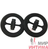 Женский-стимулятор-груди-Помпы для груди и сосков с вибрацией Vibr Nipple Pleasure Cups Black
