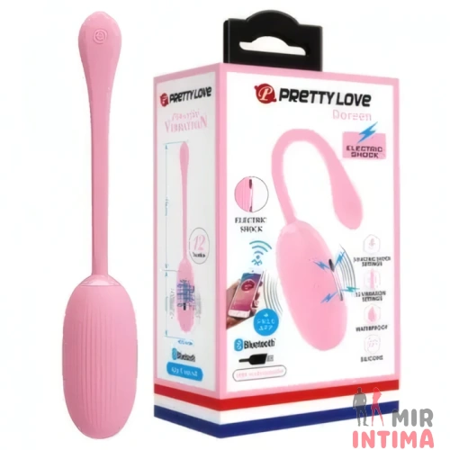 Виброяйцо с электростимуляцией Pretty Love - Doreen, управляемое смартфоном Виброяйцо с электростимуляцией Pretty Love - Doreen, управляемое смартфоном