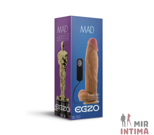 EGZ2561-Реалистичный-женский-вибратор Реалистичный-женский-вибратор-Вибратор на присоске EGZO, 22,5х5,5см