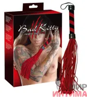 BDSM Плетка красная Bad Kitty