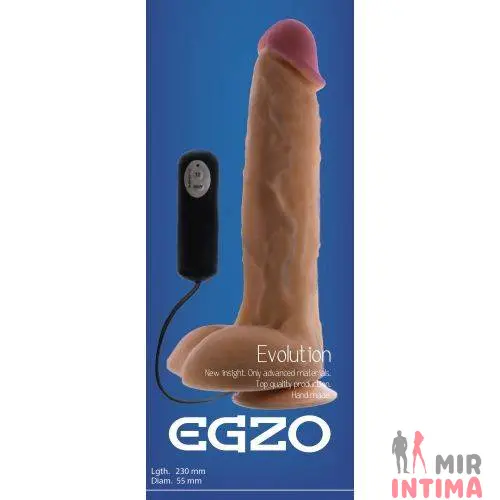 EGZ2331-Реалистичный-женский-вибратор Реалистичный-женский-вибратор-Вибратор на присоске EGZO, 23х5,5 см