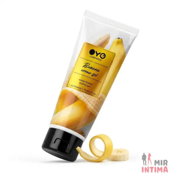 Универсальный ароматизированный увлажняюший гель-лубрикант OYO - Banana aroma gel, 75 ml - 4