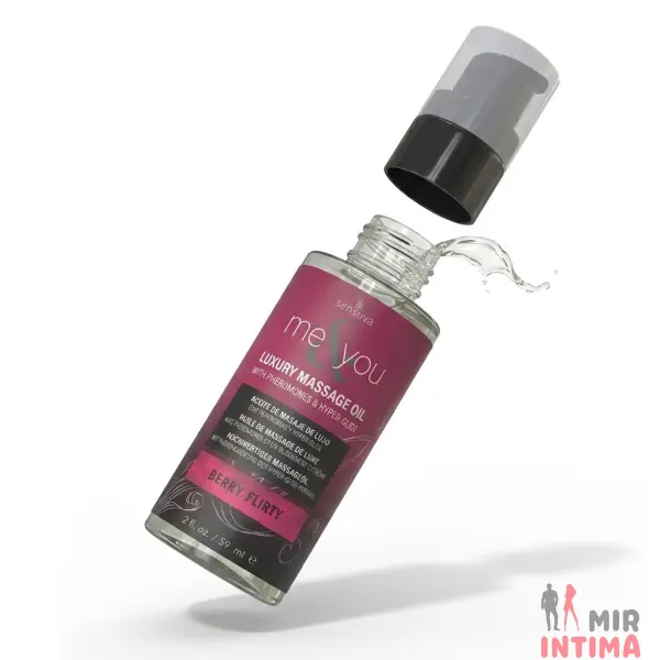 Массажное масло Sensuva Me&You - Berry Flirty (Wild Berries) 59 мл - 1