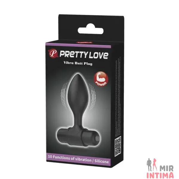 Силиконовая вибропробка Vibro Butt Plug - 8 Силиконовая вибропробка Vibro Butt Plug - 8