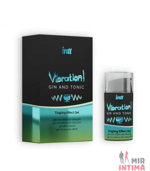 Жидкий вибратор Intt Vibration Gin Tonic, 15 мл - 1