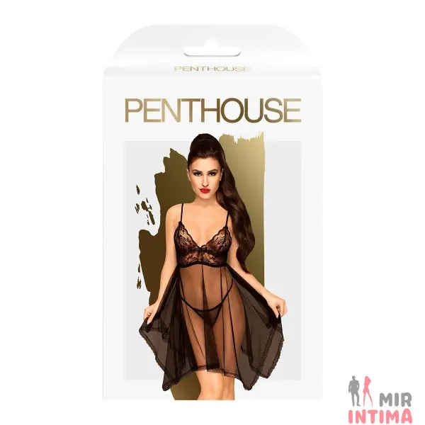 Прозрачный пеньюар Naughty Doll от PENTHOUSE - 3