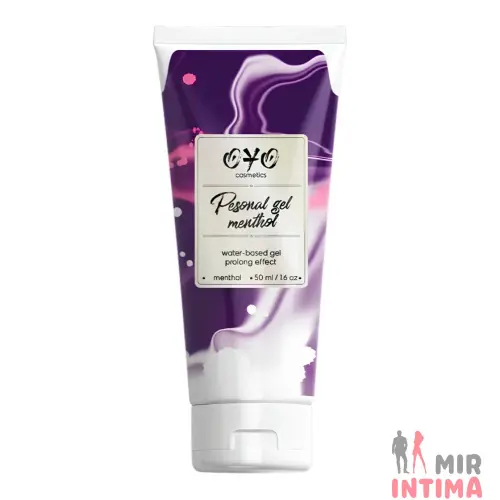 Вагинальный гель на водной основе с пролонгирующим эффектом OYO Personal Gel Menthol, 50 мл
