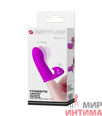 Клиторальный вибростимулятор на палец от Pretty Love - ADONIS