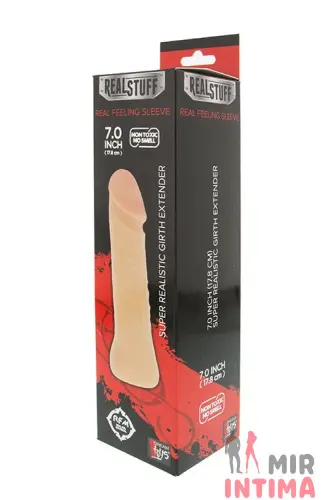 Насадка-презерватив REALSTUFF GIRTH EXTENDER SLEEVE Насадка-презерватив REALSTUFF GIRTH EXTENDER SLEEVE