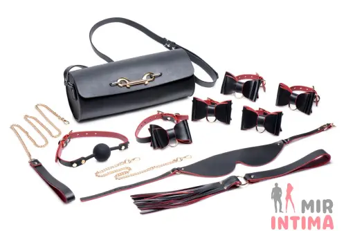 Набор БДСМ Master Series Bow с дорожной сумкой, 11 предметов