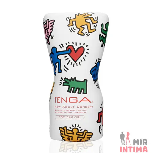 Мастурбатор TENGA Keith Haring Soft Case Cup, TPE, 15 см