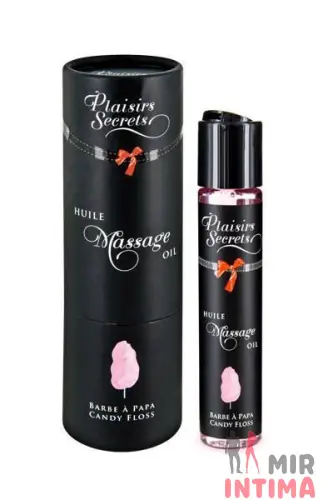 Массажное масло Plaisirs secrets Candy Floss с афродизиаками, съедобное, подарочная упаковка, 59 мл Массажное масло Plaisirs secrets Candy Floss с афродизиаками, съедобное, подарочная упаковка, 59 мл