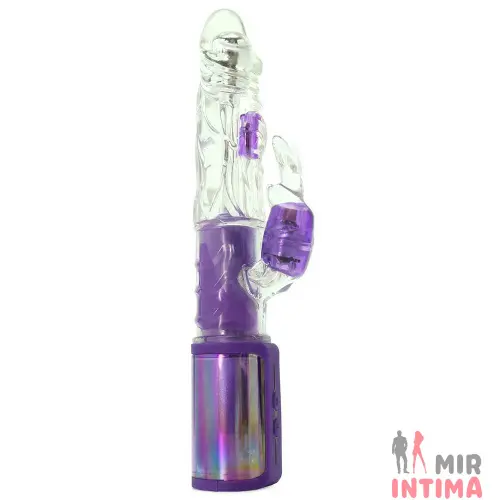 Компьютерный-(Rabbit)-женский-вибратор-Вибратор с ротацией Rabbit Vibe Clear Insight Vision, 13,3х3,3 см